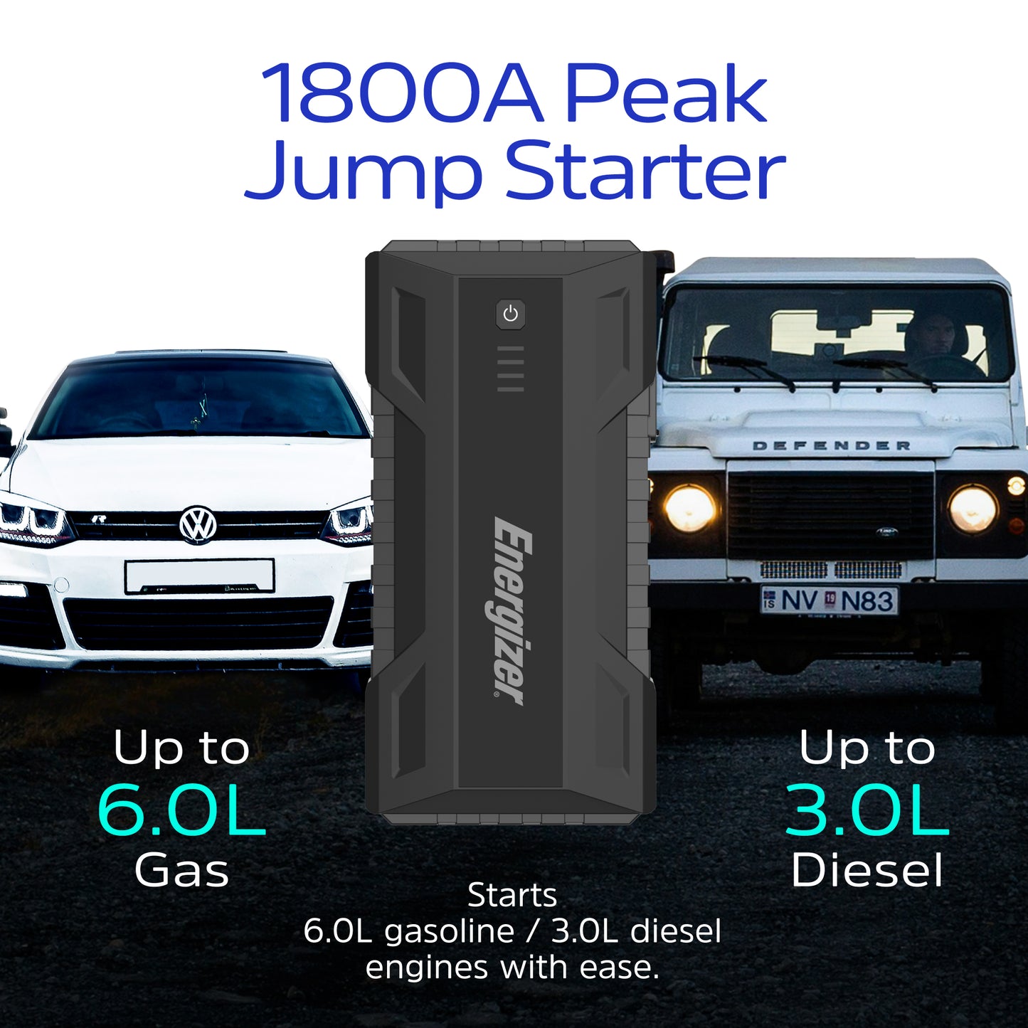 בוסטר התנעה לרכב Energizer Je12000jp 1800a