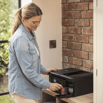 סט 4 ראשי דיו מקוריים Brother LC521