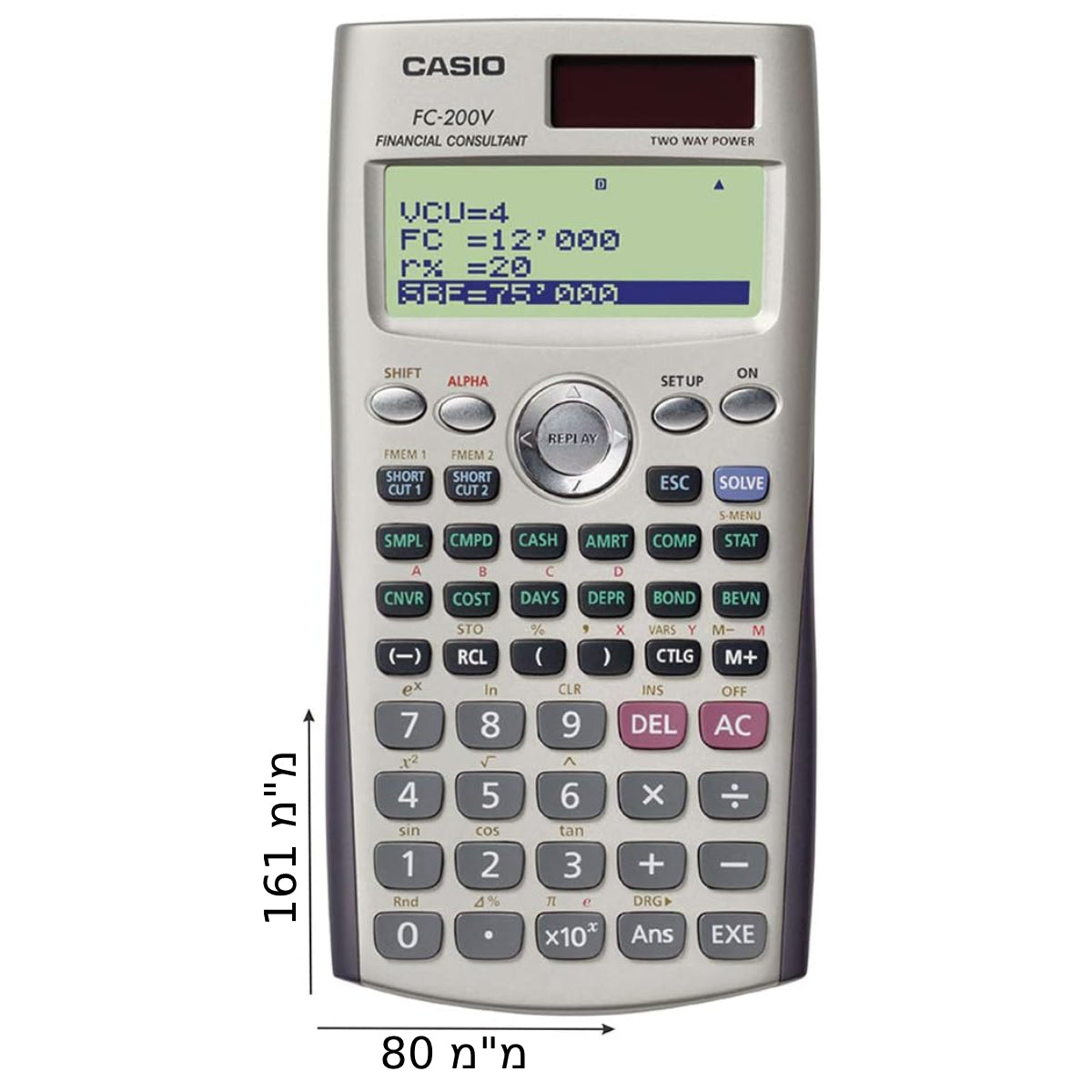 מחשבון מדעי פיננסי Casio FC-200V