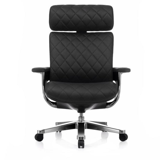כיסא ארגונומי עם משענת ראש Comfort UK Nuvem שחור