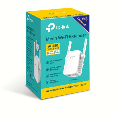 מגדיל טווח RE205 AC750 Wi-Fi Range Extender TP-link