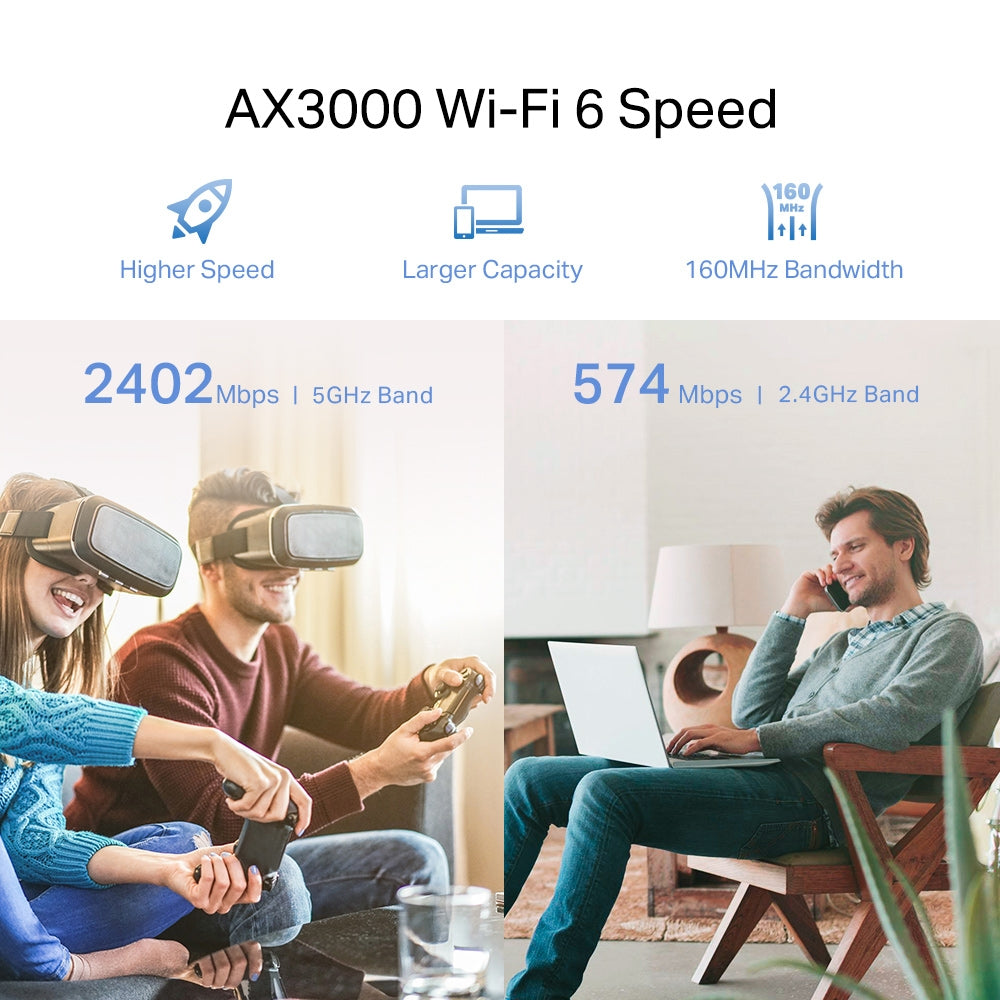 מגדיל טווח RE705X AX3000 Mesh WiFi 6 Extender Tp-Link