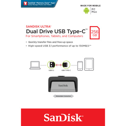 זיכרון-נייד-sandisk-ultra-dual-drive-usb-type-c-256gb