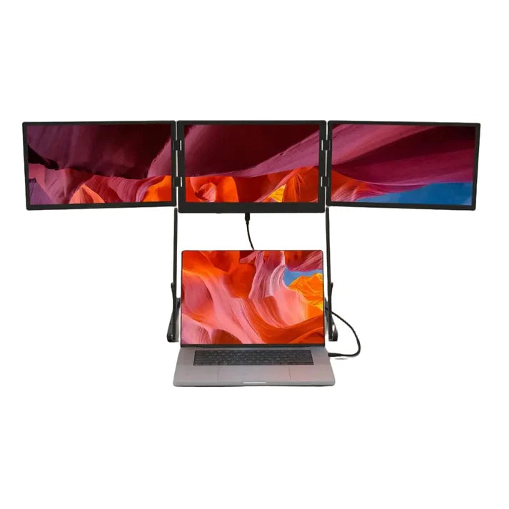 שלושה מסכים ניידים 15.6" Ofiyaa TriVision Pro