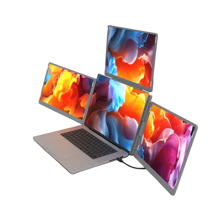 שלושה מסכים ניידים 15.6" Ofiyaa Quad Screen S8