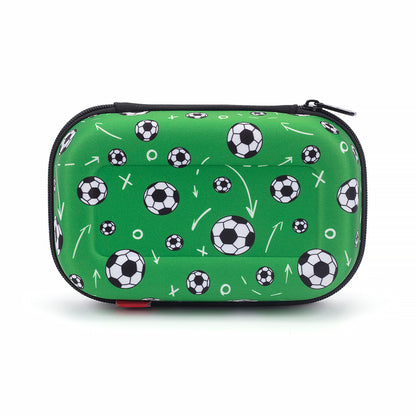 ZIPIT Clear Top Soccer – קלמר שקוף בעיצוב מגרש כדורגל עם כדור זז