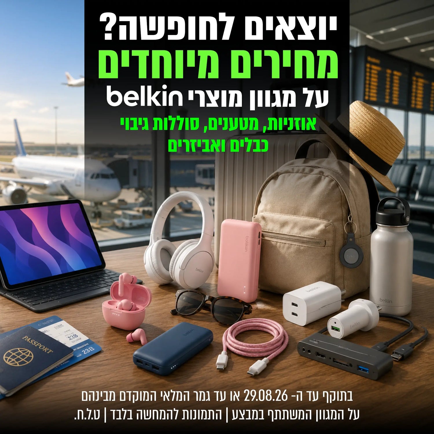 מוצרי Belkin במחירים מיוחדים