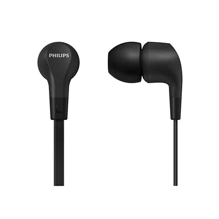אוזניות חוטיות עם מיקרופון PHILIPS IN EAR 3.5MM שחור
