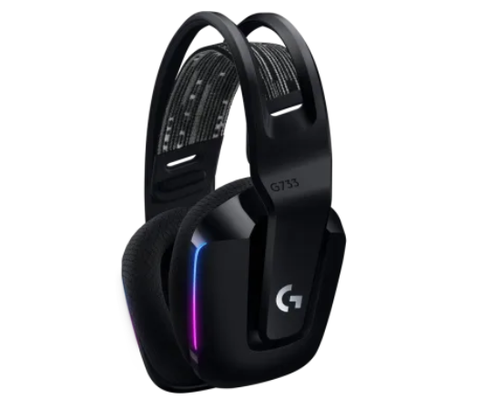 אוזניות גיימינג אלחוטיות Logitech G733 LightSpeed RGB שחור