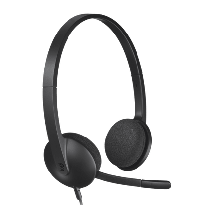 אוזניות למחשב עם מיקרופון Logitech H340