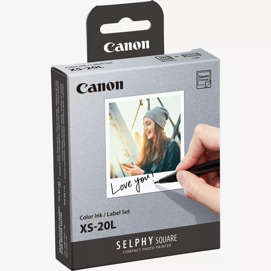 ערכת דיו צבעוני + 20 ניירות הדפסה Canon XS-20L