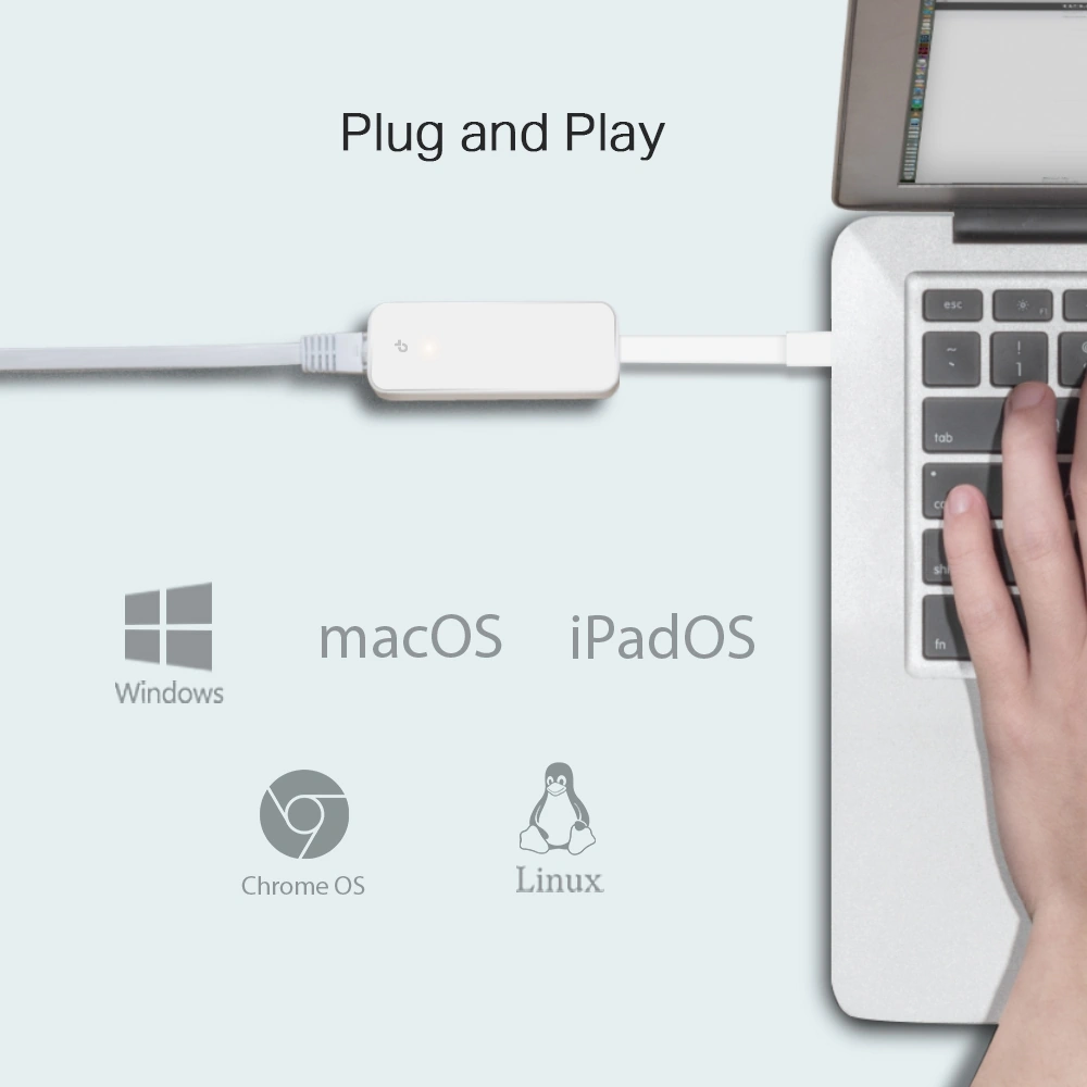 מתאם רשת UE300C Gigabit USB-C מבית TP-LINK