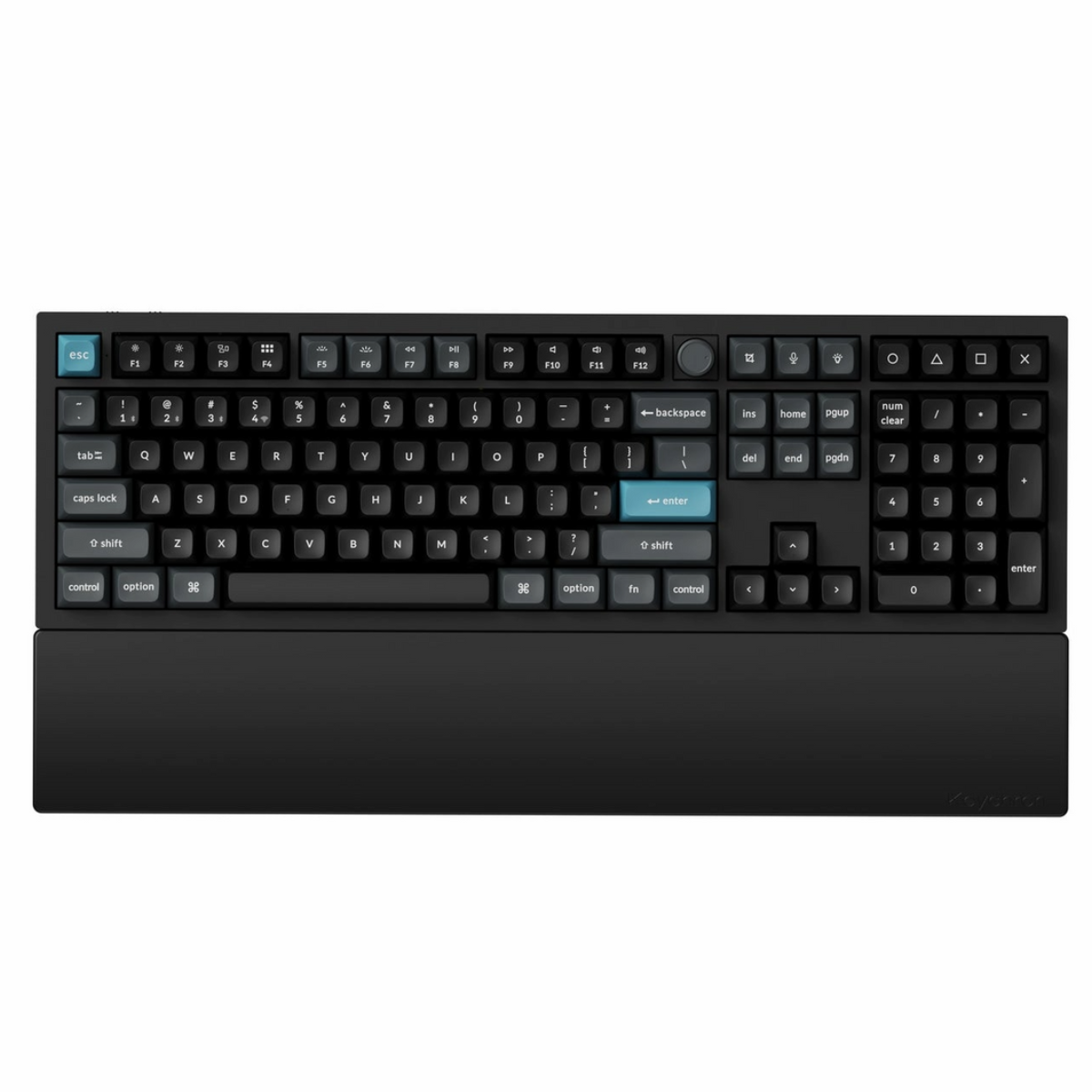 משטח תמיכה לכף היד מסיליקון למקלדת KEYCHRON 18*79.5*447