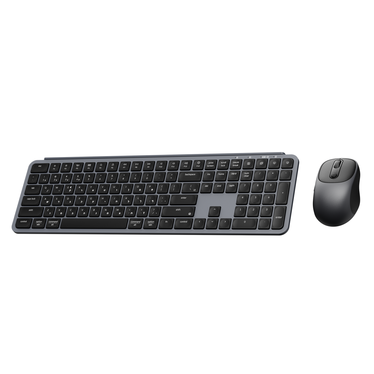 סט מקלדת ועכבר אלחוטי KEYCHRON B6 GREY