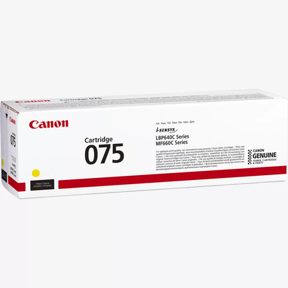 טונר לייזר Canon Toner Cartridge 075 Yellow