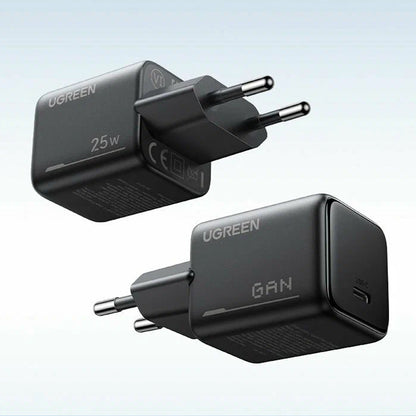 מטען קיר מהיר UGREEN 25W GAN Charger USB-C + כבל 1 מטר