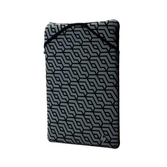 תיק מעטפה דו-צדדי HP 2F2L0AA למחשב נייד 15.6 אינץ' עם הדפס גיאומטרי, המשלב הגנה דקה עם אמירה עיצובית ייחודית