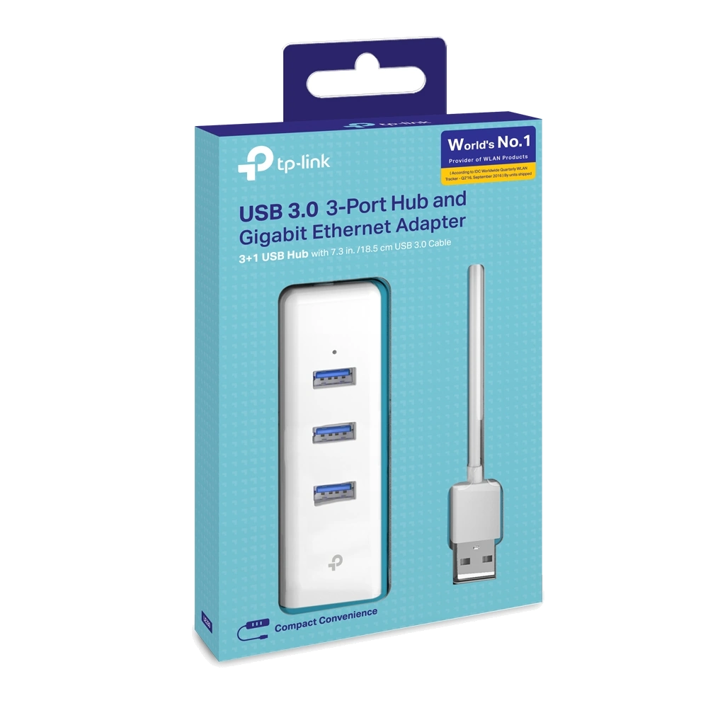 מתאם רשת UE330 USB 3.0 to Gigabit Ethernet מבית TP-LINK