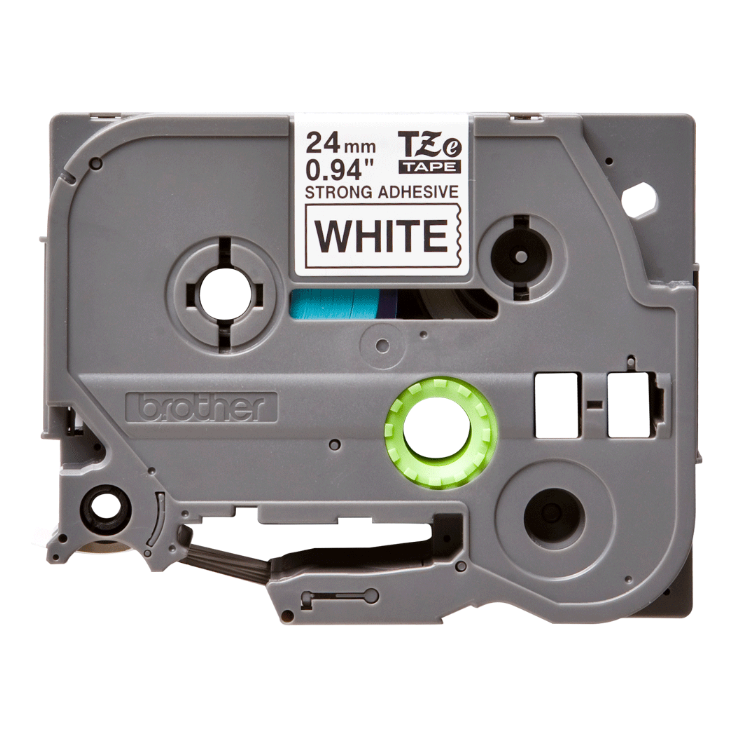 סרט תוויות שחור על רקע לבן 24 מ"מ BROTHER TZES251