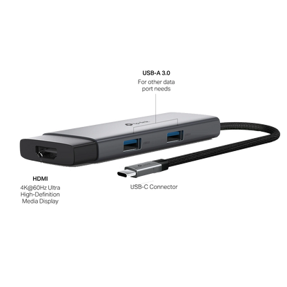 TP-LINK 5-in-1 Hub Type-C USB רכזת - UH5020C