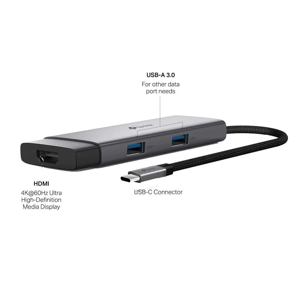 TP-LINK 5-in-1 Hub Type-C USB רכזת - UH5020C
