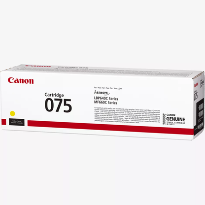 טונר לייזר Canon Toner Cartridge 075 Yellow