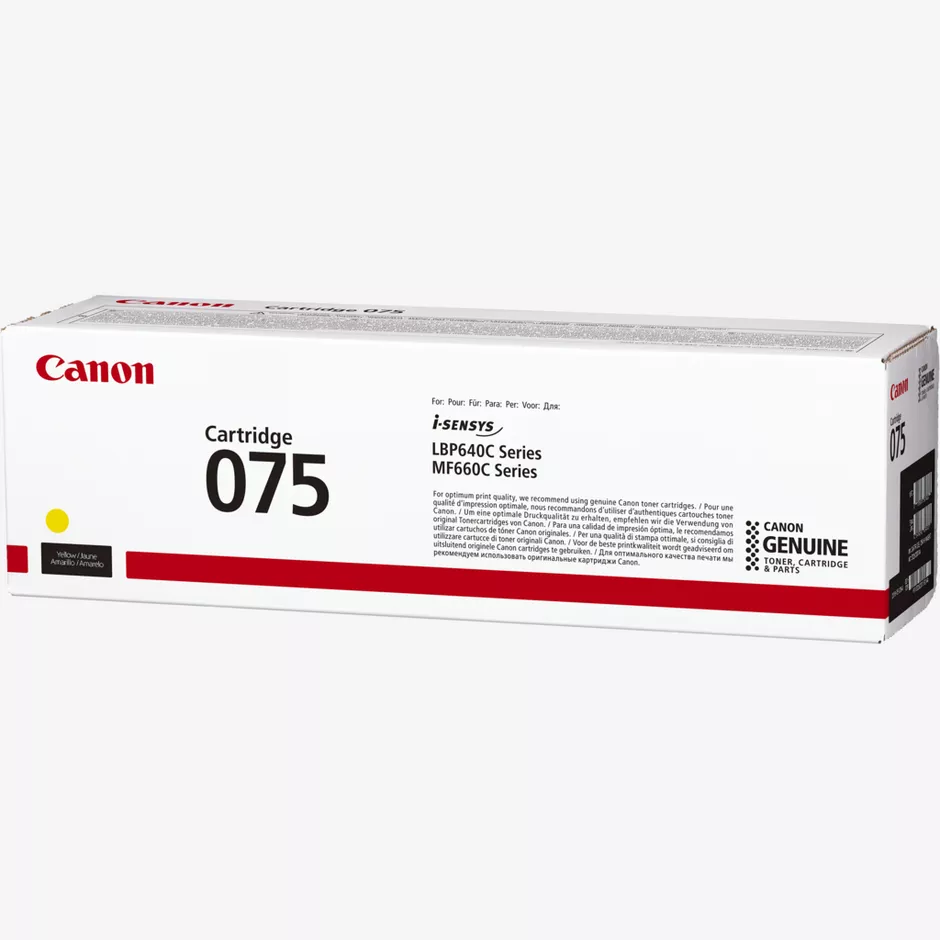 טונר לייזר Canon Toner Cartridge 075 Yellow