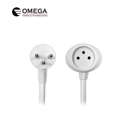 כבל חשמל מאריך 2 מ' Omega