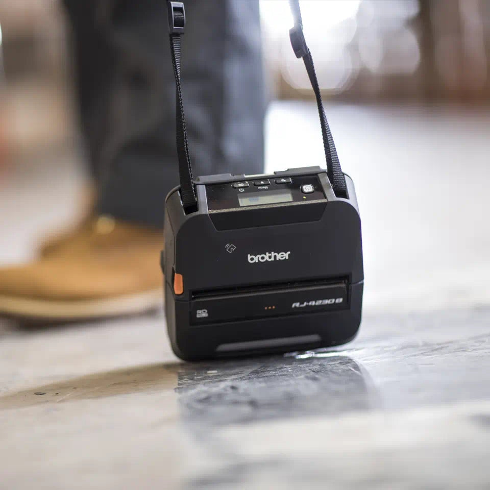 מדפסת תוויות וקבלות תרמית ניידת 4 אינץ' Brother RJ-4250WB