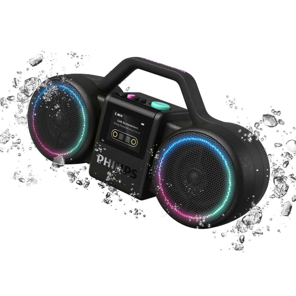 רמקול PHILIPS MOVING SOUND THE ROLLER 60WRMS BT שחור