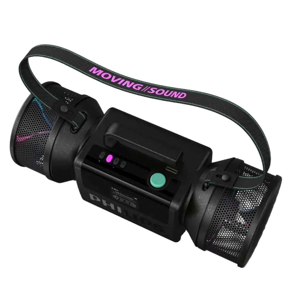 רמקול PHILIPS MOVING SOUND THE TUBE 280WMAX 140RMS BT שחור