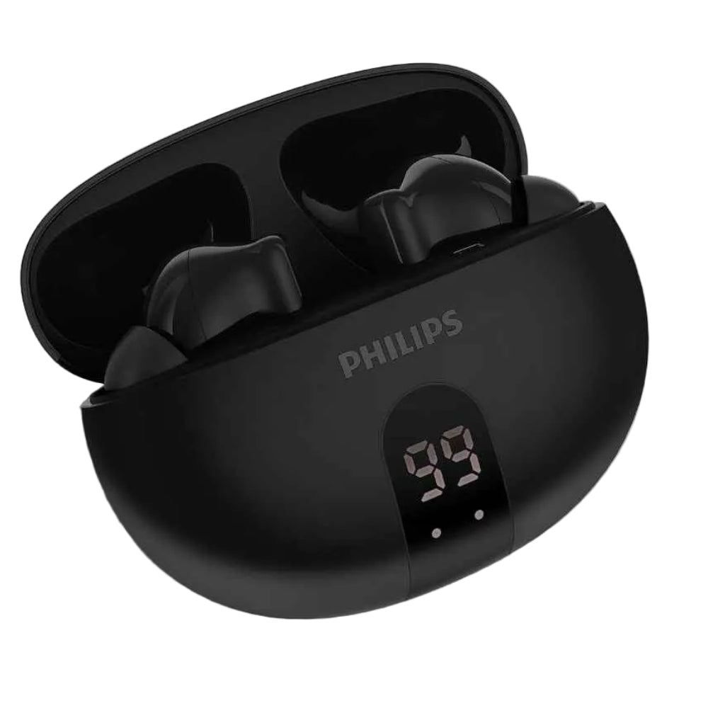 אוזניות אלחוטיות PHILIPS TAT2520BK TWS+ ANC שחור כולל תצוגה