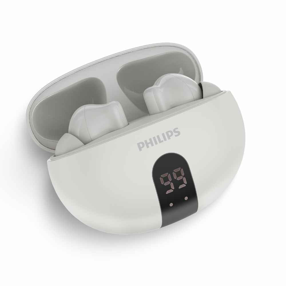 אוזניות אלחוטיות PHILIPS TAT2520BK TWS+ ANC שחור כולל תצוגה