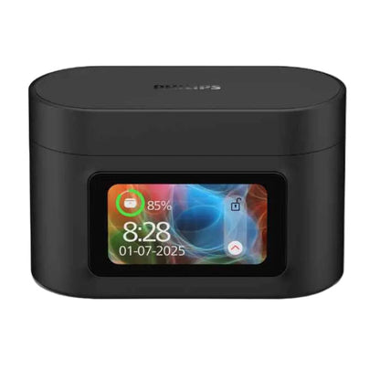 אוזניות אלחוטיות PHILIPS TAT6000BK שחור + קייס חכם
