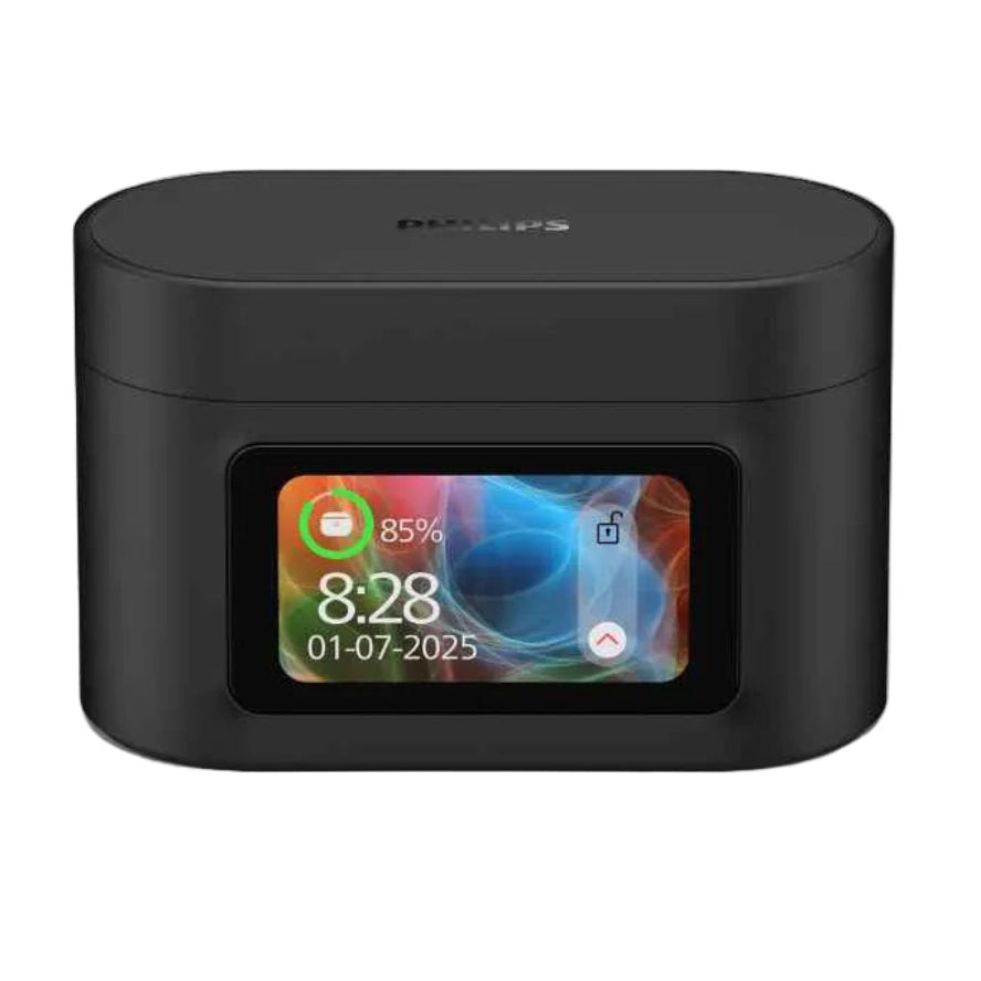 אוזניות אלחוטיות PHILIPS TAT6000BK שחור + קייס חכם