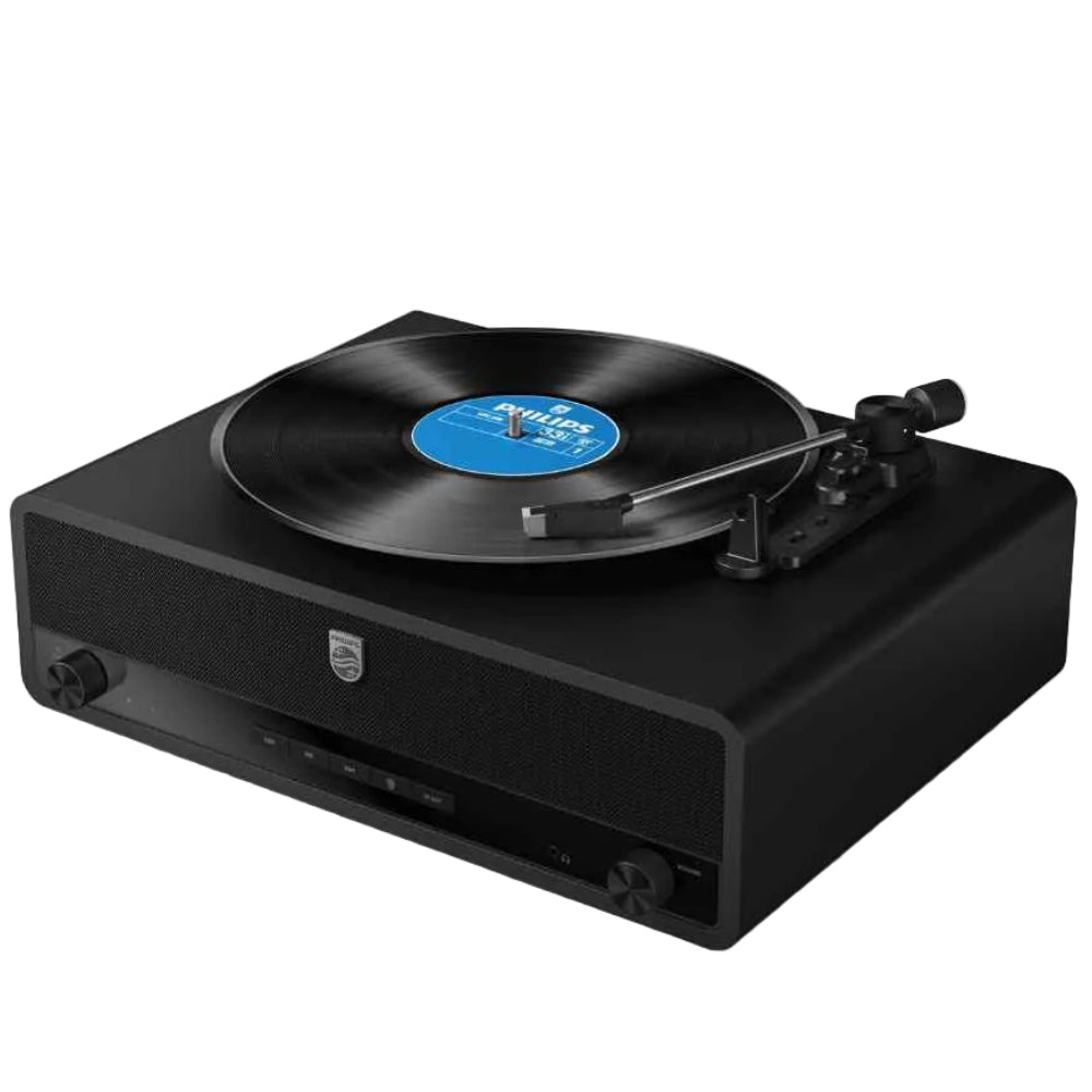 פטיפון בעיצוב קלאסי PHILIPS STEVIE 40W BT שחור
