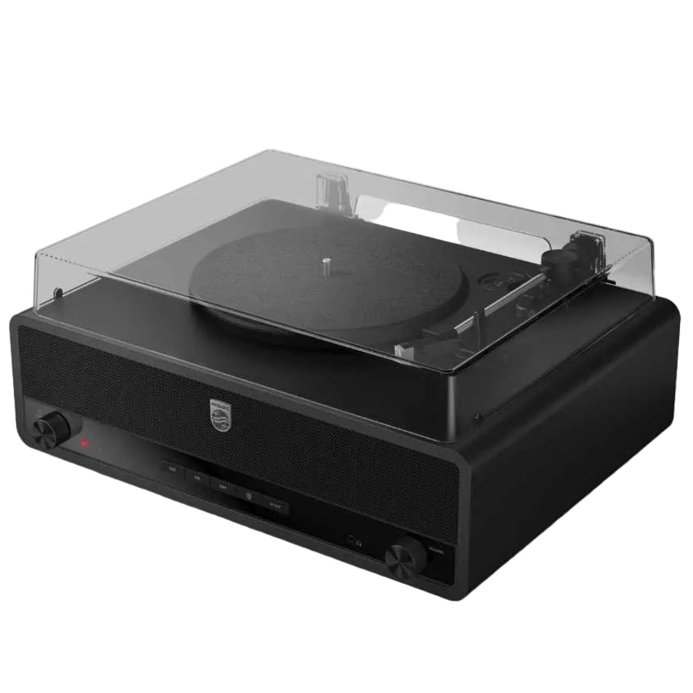 פטיפון בעיצוב קלאסי PHILIPS STEVIE 40W BT שחור