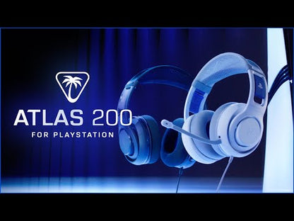 אוזניות גיימינג חוטיות Turtle Beach Atlas 200 For PS4/PS5 לבן