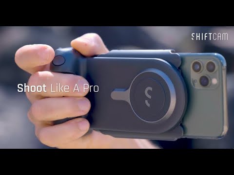 סוללה מגנטית ניידת עם אחיזה Shiftcam Snap Grip אפור