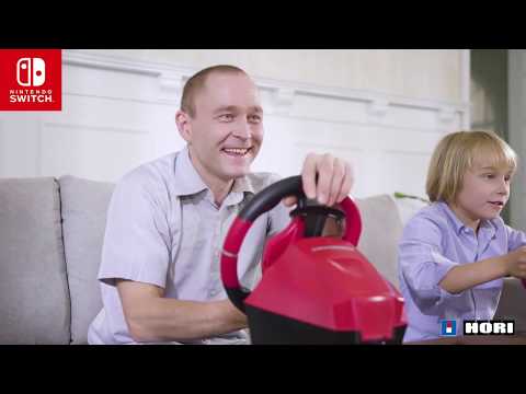 Hori Mario Kart Racing Wheel Pro Mini For Nintendo 2 הגה
