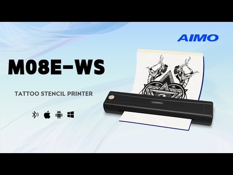 מדפסת תרמית מקצועית לקעקועים Aimo M08E-WS