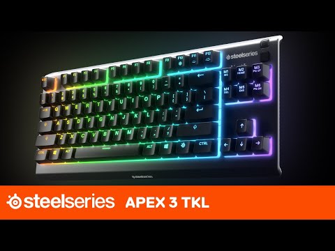 מקלדת גיימינג SteelSeries Apex 3 TKL US LED לבן