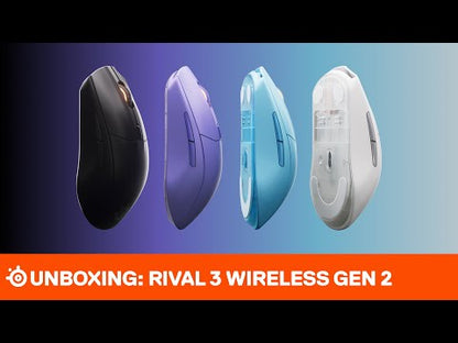 עכבר גיימינג אלחוטי ארגונומי SteelSeries Rival 3 Gen2