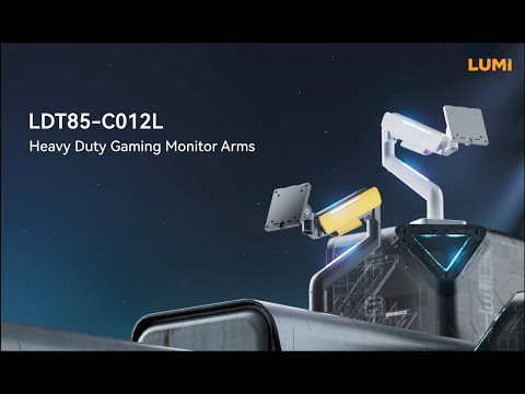 זרוע שולחנית גיימינג 17'-49' עם תאורת Lumi LDT85-C012L RGB