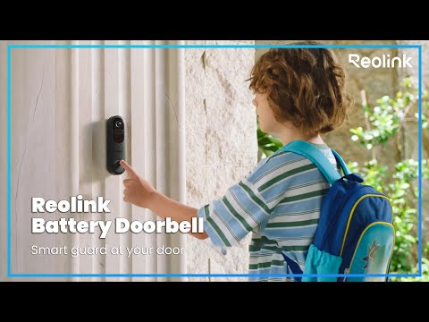 פעמון דלת חכם עם מצלמה באיכות 2K Reolink Video Doorbell Battery