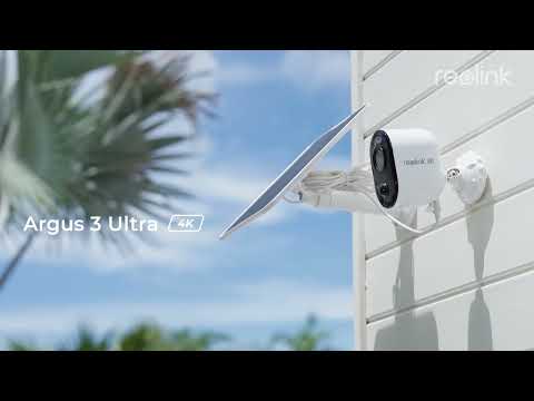 מצלמה חיצונית Reolink Argus 3 Ultra 4K 8MP Battery Wi-Fi
