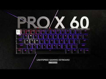 מקלדת גיימינג אלחוטית Logitech G Pro X 60 Lightspeed שחור