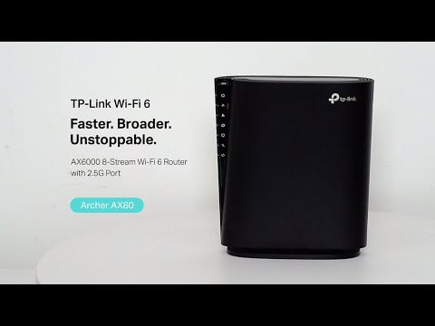 נתב אלחוטי TP-Link Archer AX80 AX6000 WIFI6 2.5GWAN