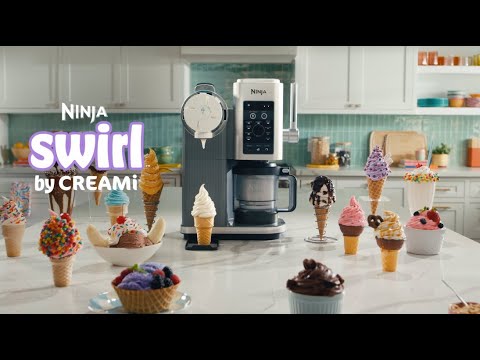 מכונת גלידה וגלידה אמריקאית Ninja Creami Spoon & Spin NC701