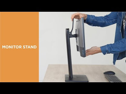 מתקן שולחני לשני מסכים Lumi LDT41-T02 שחור